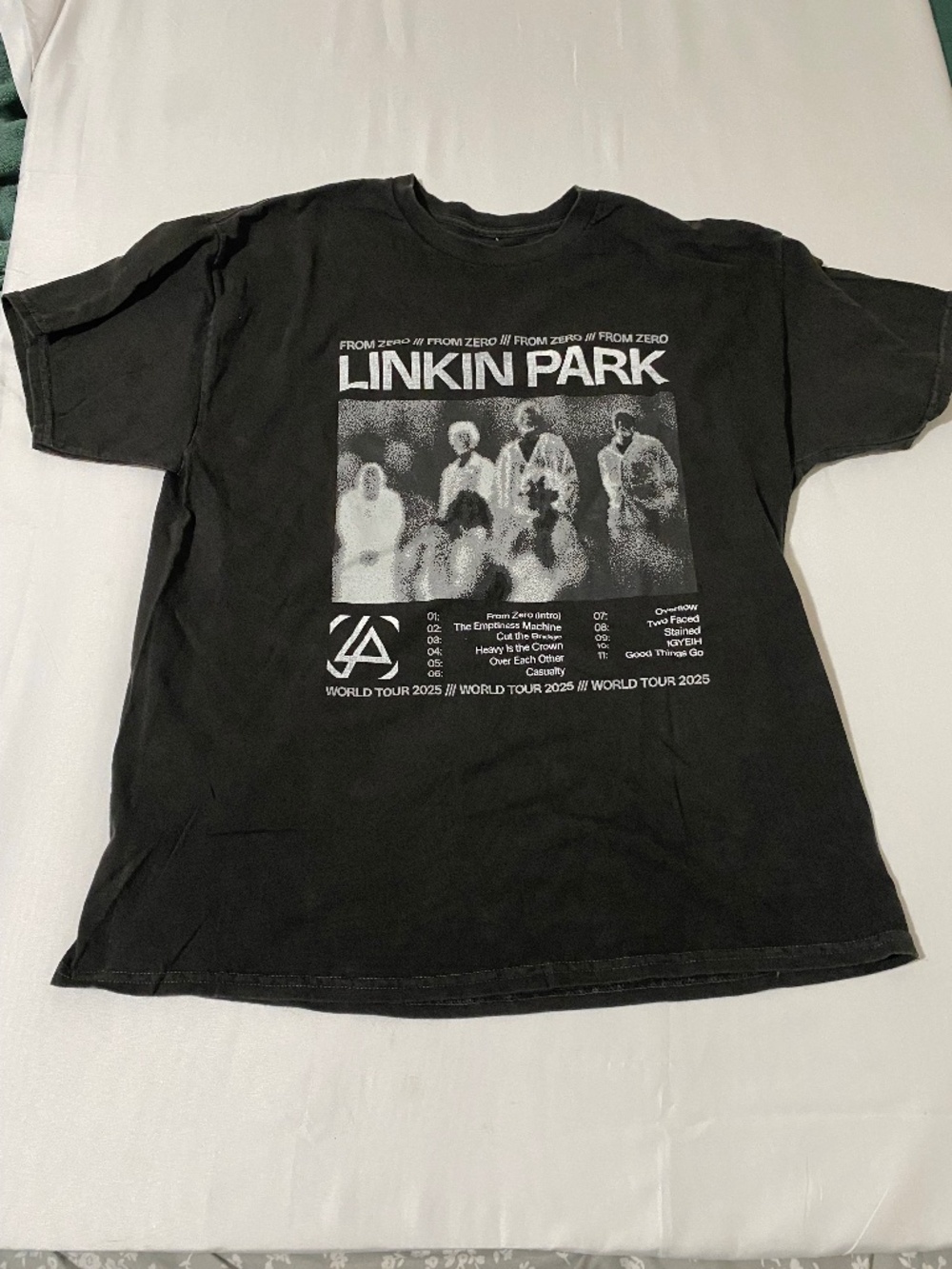 NWOT Official Linkin Park 2025 From Zero World Tour T-Shirt - Size Large